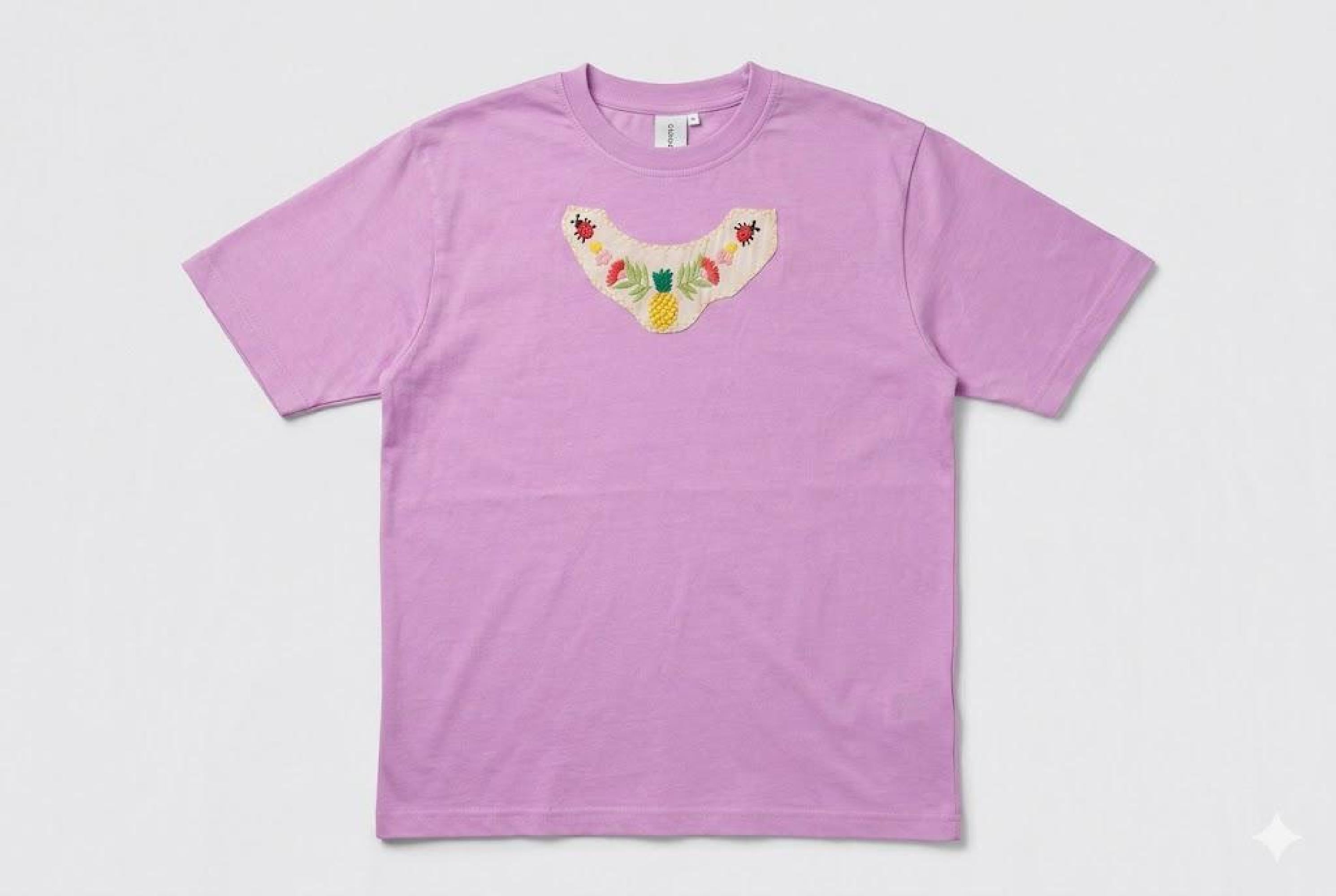 Upcycled Fashion Patchwork Cotton Tee, Oversized Unisex Coral Pink Shirt
