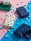 Colorful Gift Box Cardboard boxes, Flat Pack Packaging (7.5x4.5x2 Inches)