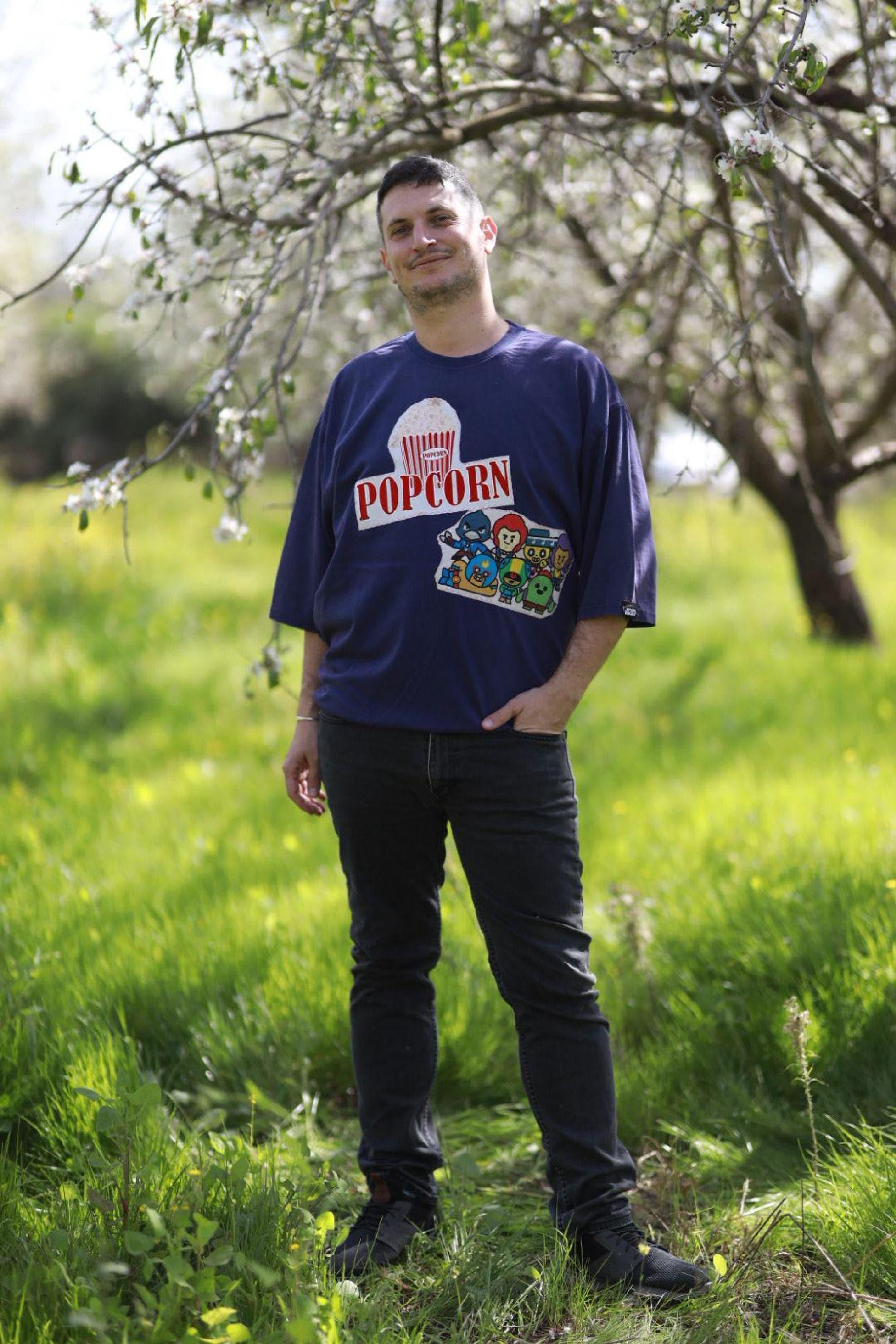 Oversized Unisex tee, Stone-Washed Dark Purple shirt, Repurposed Vintage Patches